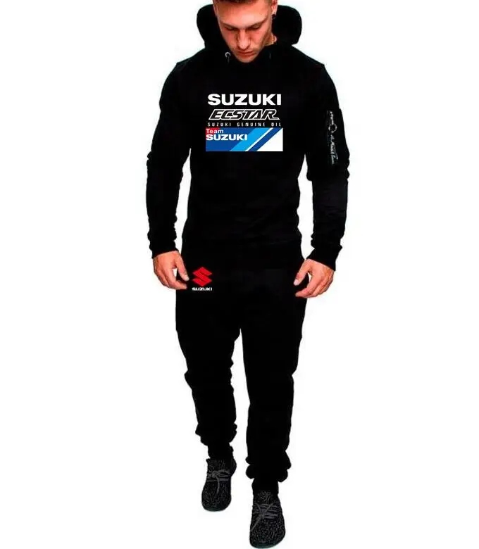 2019 брендовый мужской Камуфляжный спортивный комплект Suzuki team ecstar Толстовка для