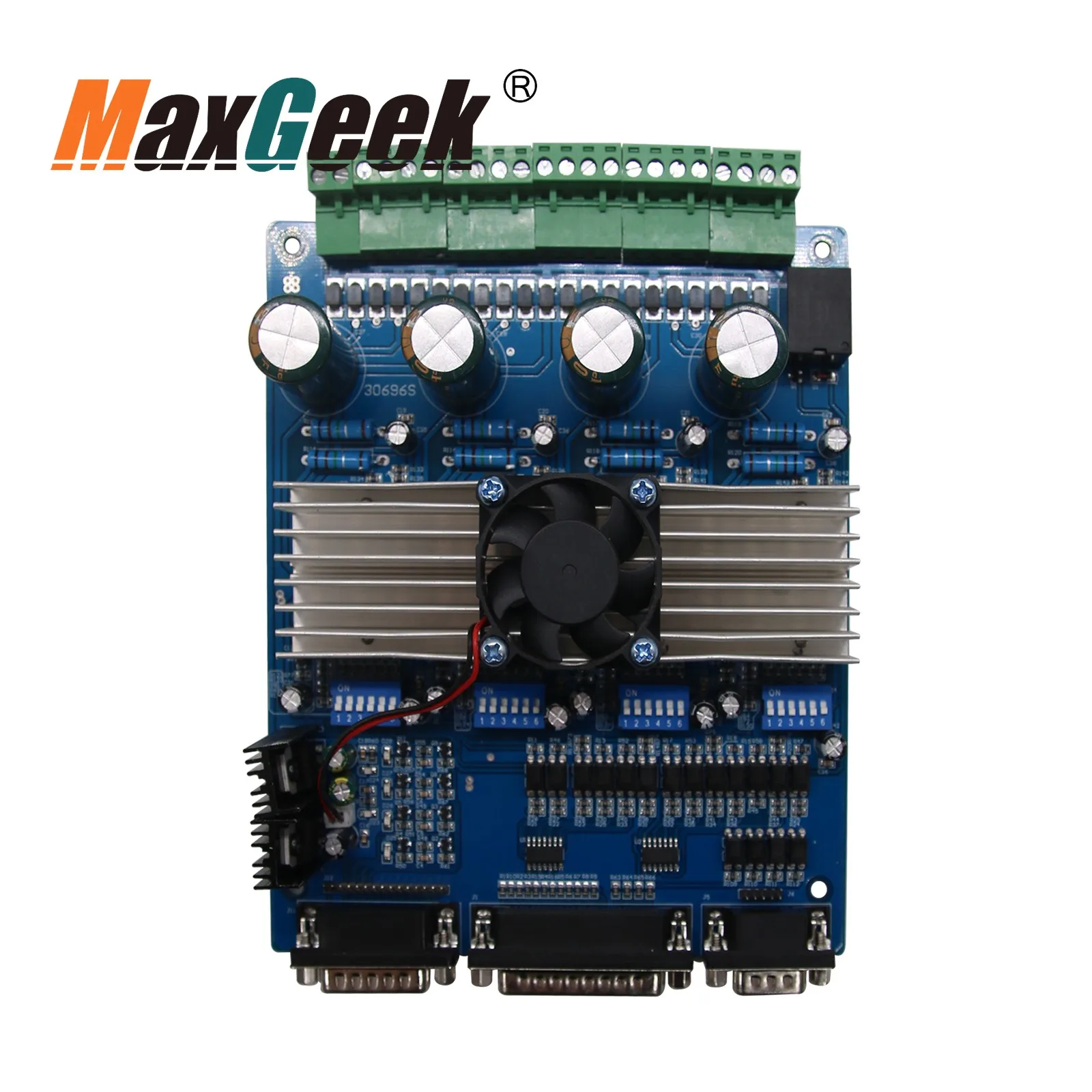 Maxgeek 3 оси/4 оси TB6560 Драйвер шагового двигателя Mach3 контроллер ЧПУ 4 гравер плата