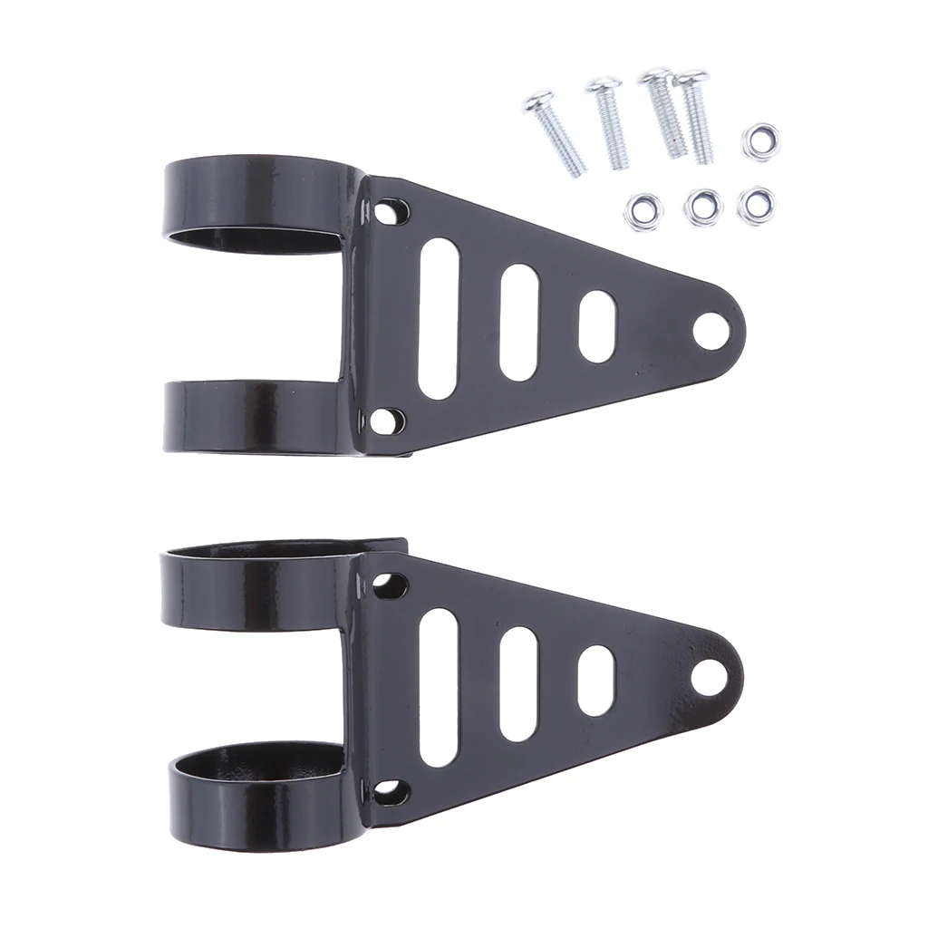 

41-43mm Motorcycle Universal Headlight Fork Mount Bracket HeadLamp Holder Metal