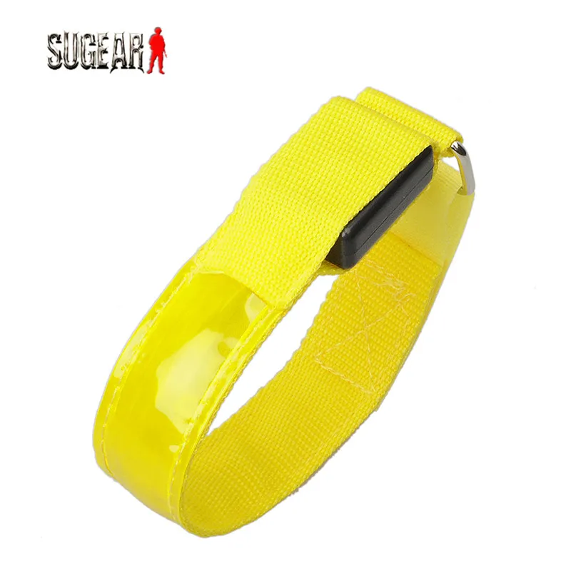 Yellow Открытый спортивный ночной бег нарукавник светодиодный светильник ремень безопасности рука ноги предупредительный браслет Велоспорт велосипед вечерние luces bicicleta - Цвет: Yellow