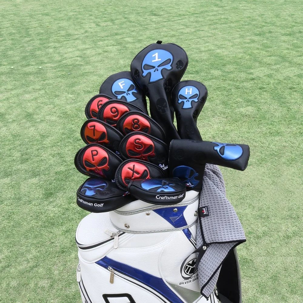 Железный чехол Craftsman Golf, головной убор для гольфа, железный головной убор с черепом для гольфа, железный чехол на танкетке 5.6.7.8.9.P.S.A.X