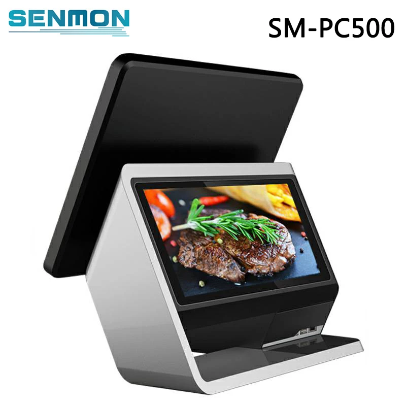 15 дюймов двойной экран сенсорный экран POS система терминал Android POS машина с Cashcow программное обеспечение для reaurant и супермаркета