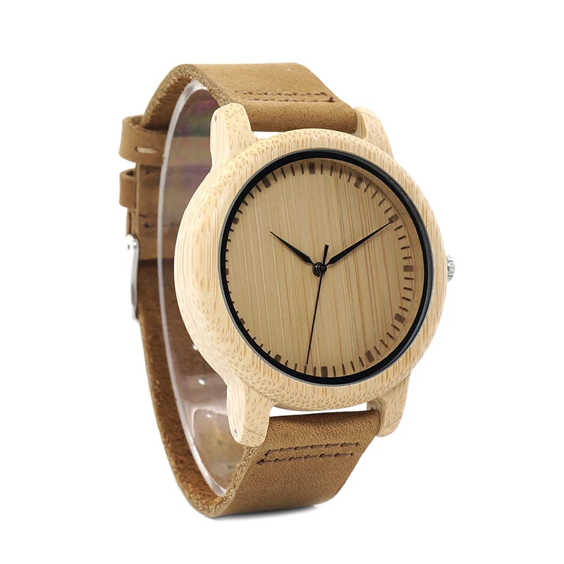 Часы BOBO BIRD WA15RU мужские круглые античные деревянные с кожаным ремешком|watch brand|watch