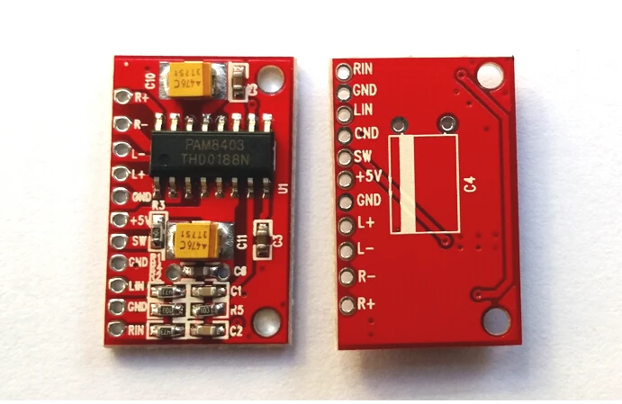 10 шт. PAM8403 Супер Мини цифровой усилитель мощности плата USB источник питания