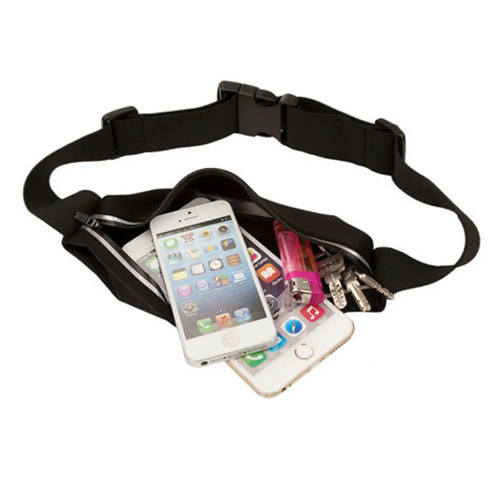 Поясная Сумка для бега водонепроницаемая на молнии спорта кемпинга туризма