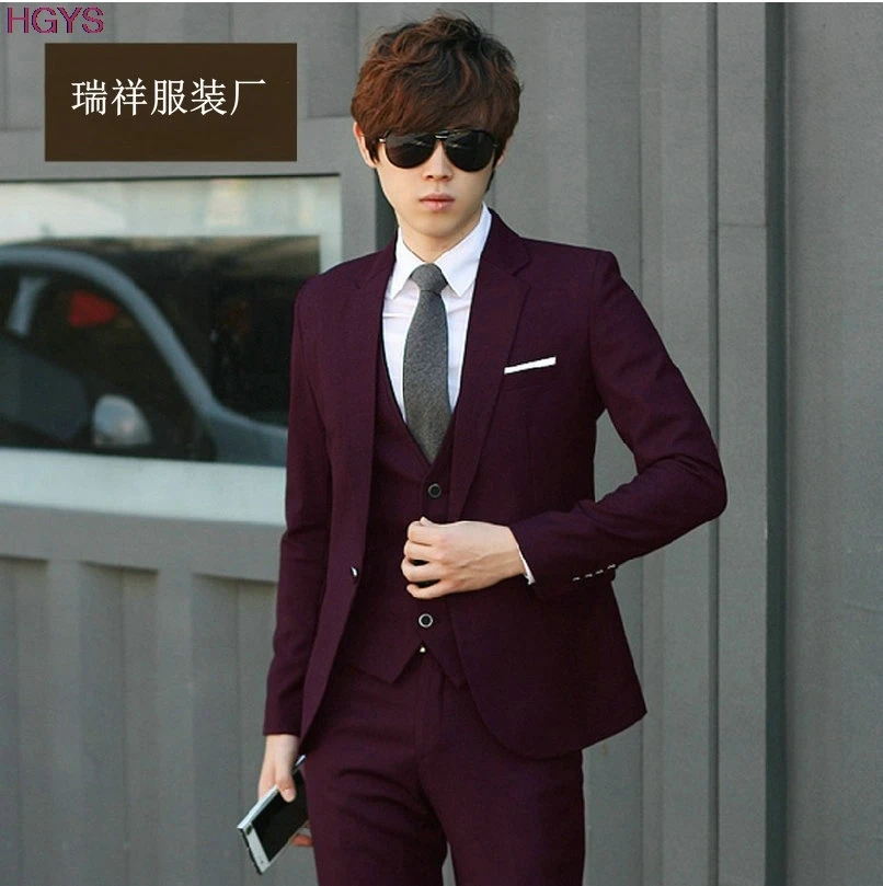 Новинка 2021 мужской костюм облегающий Модный маленький мужское платье для жениха