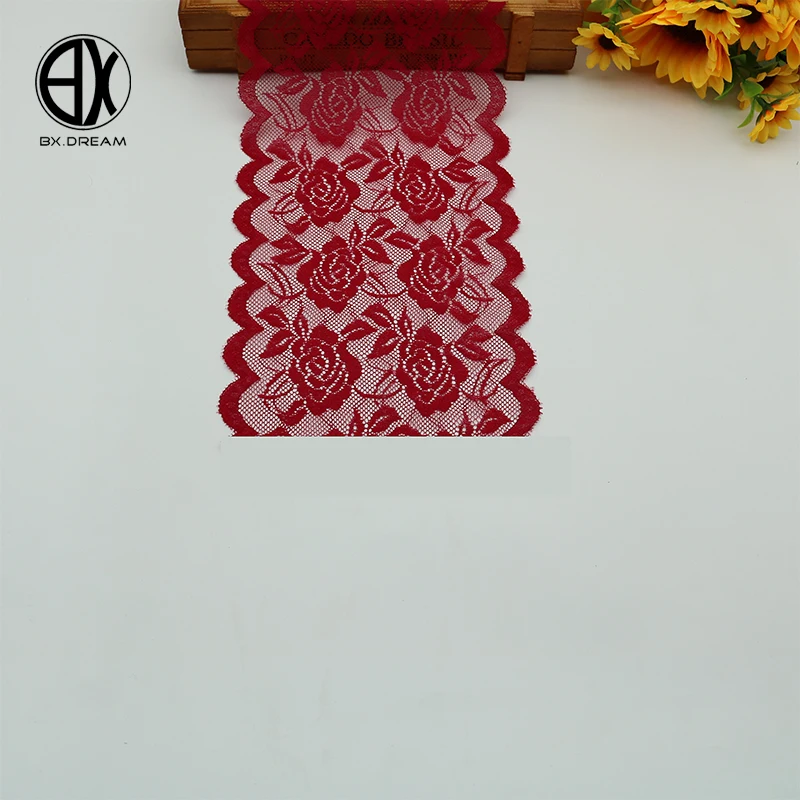 10 ярдов эластичная кружевная лента ширина 15 см вышивка Нигерия африканская ткань