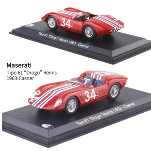 14 1:43 Масштаб металлический сплав классический Maseratis гоночный ралли модель автомобиля литые автомобили игрушки для коллекции дисплей не для детей играть - Цвет: 14