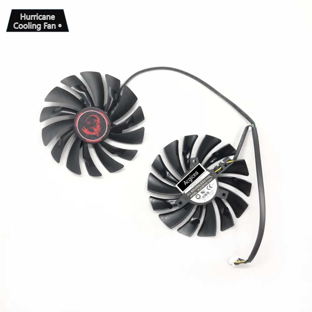 Охлаждающий вентилятор PLD10010S12HH 94 мм 12 В 0 4a 4Pin для видеокарт MSI GTX960 GTX950 R9 380 390X470 480 570