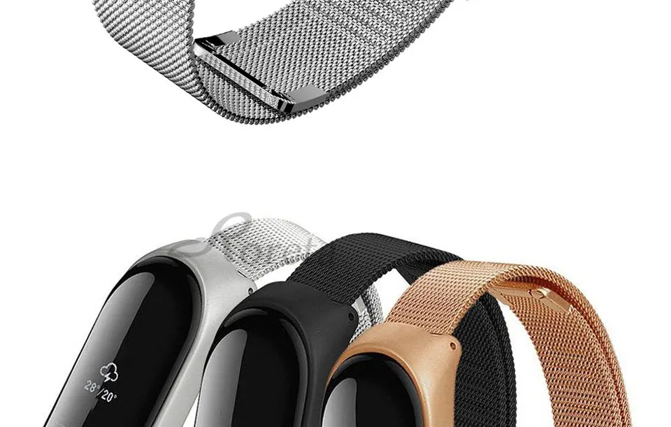 Roreta mi Band 3 4 ремешок на запястье металлический браслет из нержавеющей стали для Xiaomi mi Band 4 3 браслет mi band 4 3 браслет ремешок