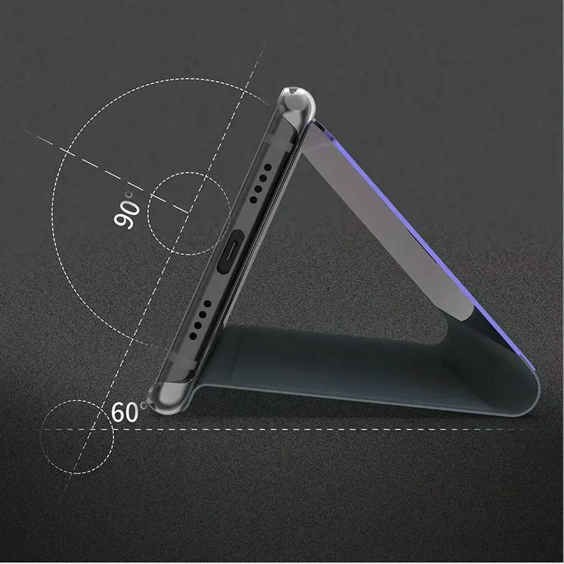 Для Xiaomi mi 6 5 15 дюйма роскошные rror Смарт Флип Стенд кожаный чехол для Подставка