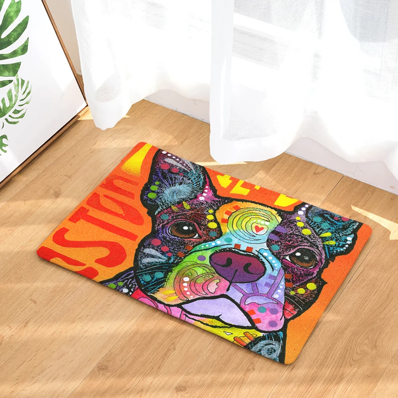 2017 Добро пожаловать коврики для пола с принтом животных масляных собак ванной и