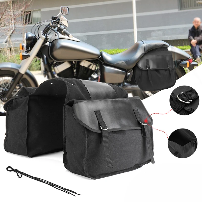 

Leather Motorcycle Bag Canvas 38*13*28.6cm Accessories Repalacement Kit