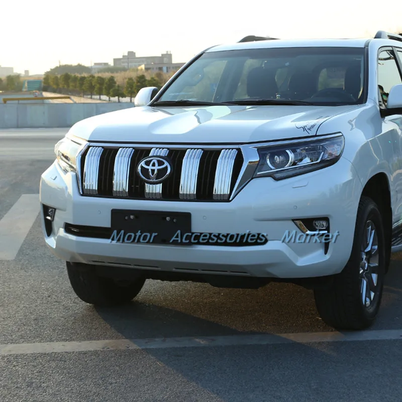 Новая Хромированная передняя решетка 6 шт. для TOYOTA Land Cruiser Prado FJ150 2018 2019 | Автомобили