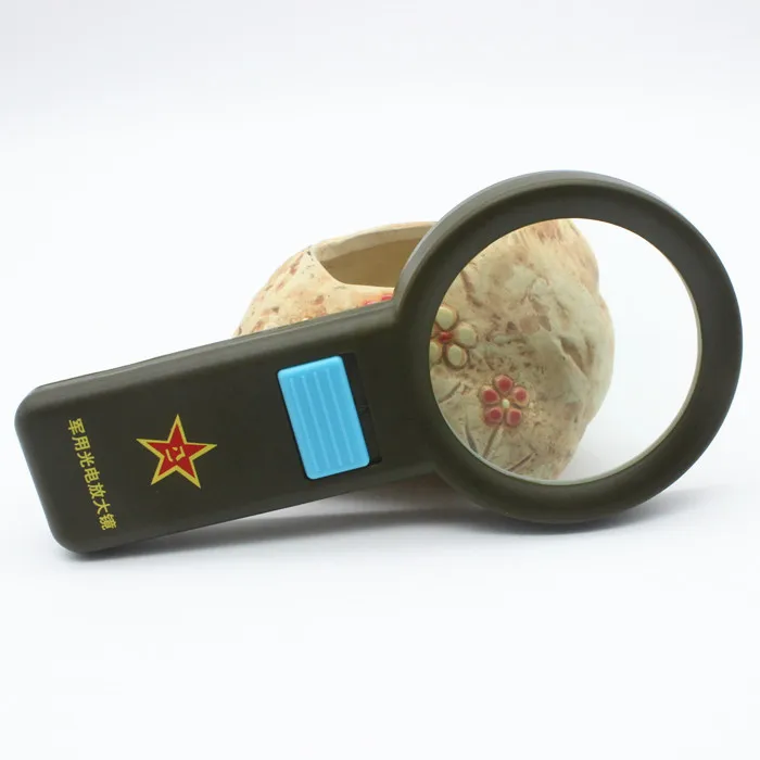 5 раз игрушка подарок Дети Студенты Лупа LED чтение увеличительное стекло с