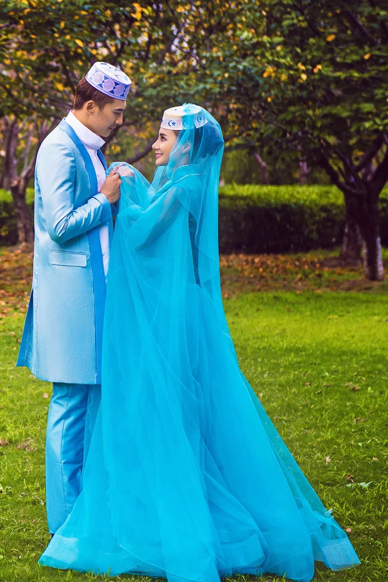 Элегантный бантики высокая шея синий велюр вечерние платья створки длинный