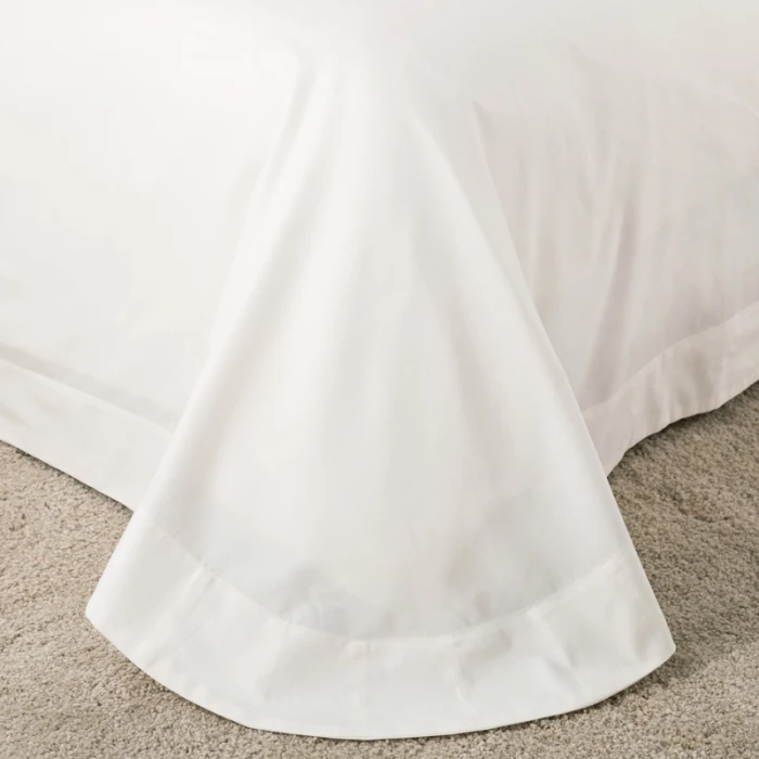 2017 роскошный белый комплект постельного белья с вышивкой 4 предмета Королевский