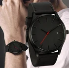 Простые мужские кварцевые часы Relogio Masculino военные спортивные наручные часы с кожаным ремешком Мужские часы Reloj Полный календарь часы Hom Saati