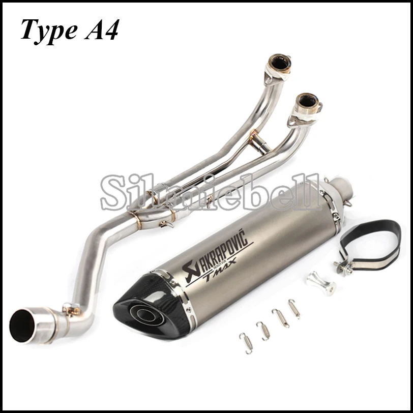 T-MAX 530 akrapovic выхлопной мотоцикл T MAX 530 Escape slip on link pipe для Yamaha TMAX 530 TMAX 500 TMAX530 TMAX500 2008