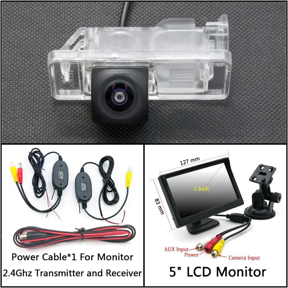 C Wireless 5inch LCD 175 градусов HD резервная камера заднего вида для Mercedes Benz B Class Vito Viano Sprinter Для VW Crafter 2006~ автомобильный монитор - Название цвета: C Wireless 5inch LCD