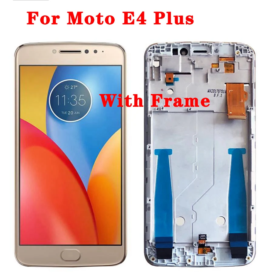 100 tested for motorola moto e4 plus lcd display touch screen mobile phone digitizer assembly replacement parts for moto e4plus free global shipping