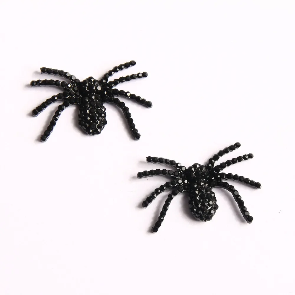 30*20 мм плоские стразы пуговица Паук для Хэллоуина 10 шт.|spider buttons|buttons buttonsflatback rhinestone