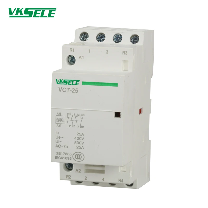 Модульная схема подключения Φ 4NO Electrical 4P 25A VCT контактор Din-рейки | Обустройство