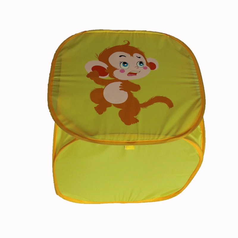 monkey Четверка покрытая симпатичным животным мусором коробка для хранения большая корзина для хранения белья Прачечная детская корзина для хранения игрушек - Цвет: monkey