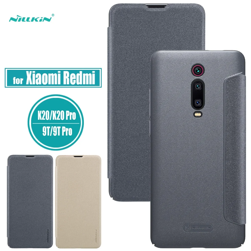 Для Xiao mi K20 Pro 9T Чехол Nillkin Sparkle Series PU кожаный флип чехол для телефона Red k20 K20Pro