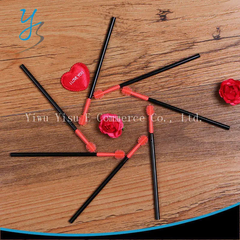 Макияж ресниц Кисточки Силиконовые 500 шт. разовые Тушь для аппликатор палочка