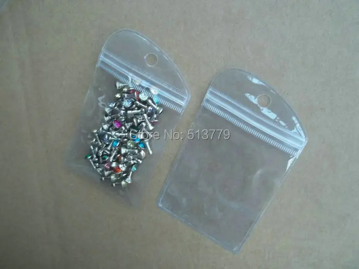 100 шт./лот водонепроницаемый прозрачный самозакрывающийся пластиковый пакет на