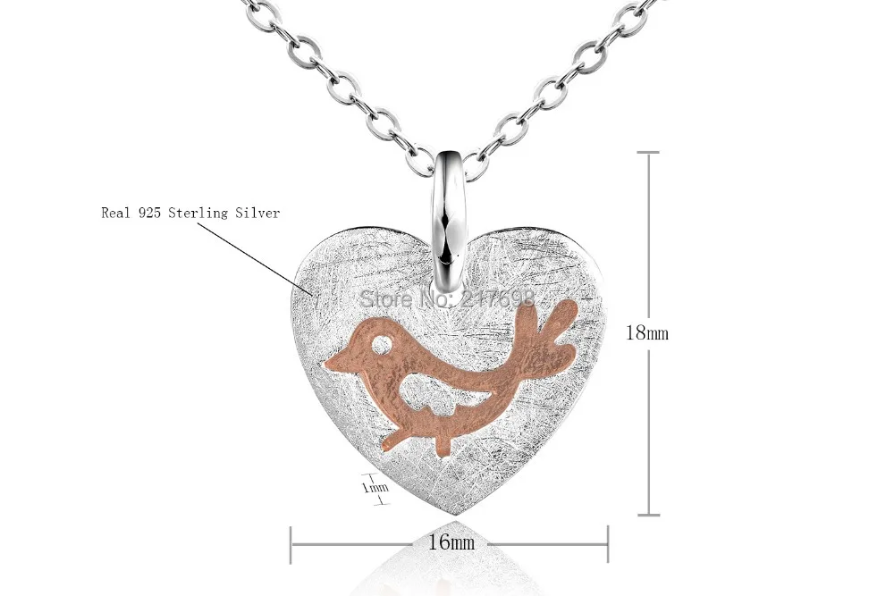 Модное ожерелье DORMITH из стерлингового серебра 925 пробы подвеска в виде обычной