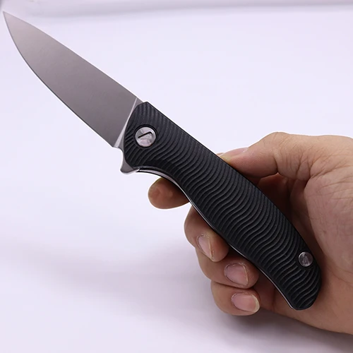 BLACK Счетчик удар нож CNC резные ABS Кемпинг Тактические Ножи крыса cs go складной нож cs go высокой твердости EDC инструменты faca zakmes - Цвет: BLACK