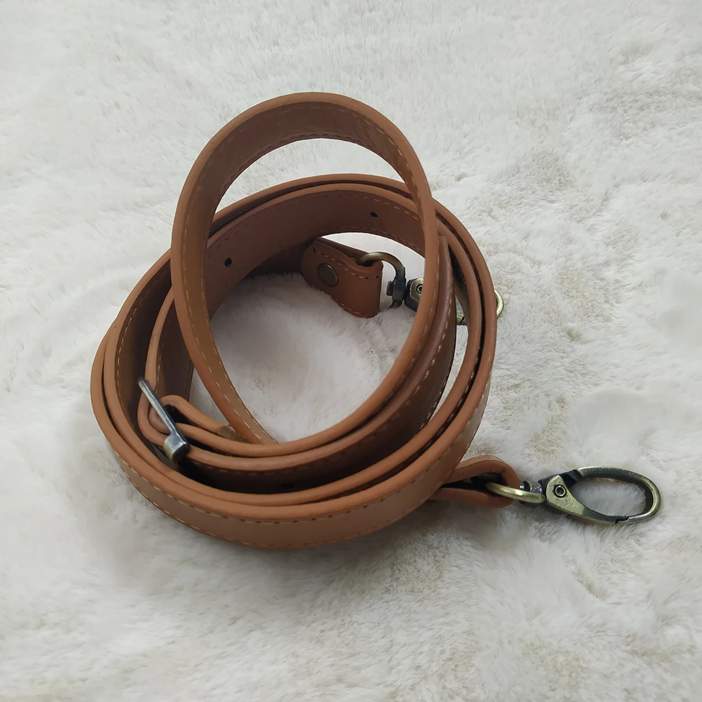 120 см регулируемый ремень для Сумки из искусственной кожи DIY Obag с ручками, сумка на плечо, Сменный ремень с золотыми и серебряными пряжками, аксессуары для сумок - Цвет: dark yellow