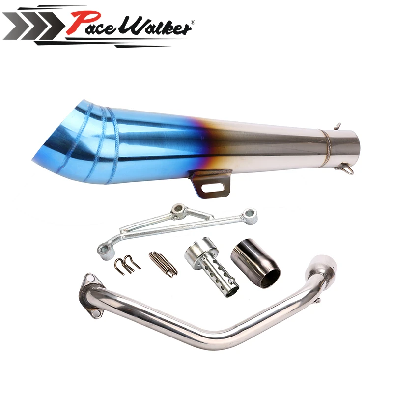 PACEWALKER High Performance Motorcycle Exhaust GP Muffler Scooter GY6125 exhaust pipe kit|exhaust car|pipe clippipe muffler |