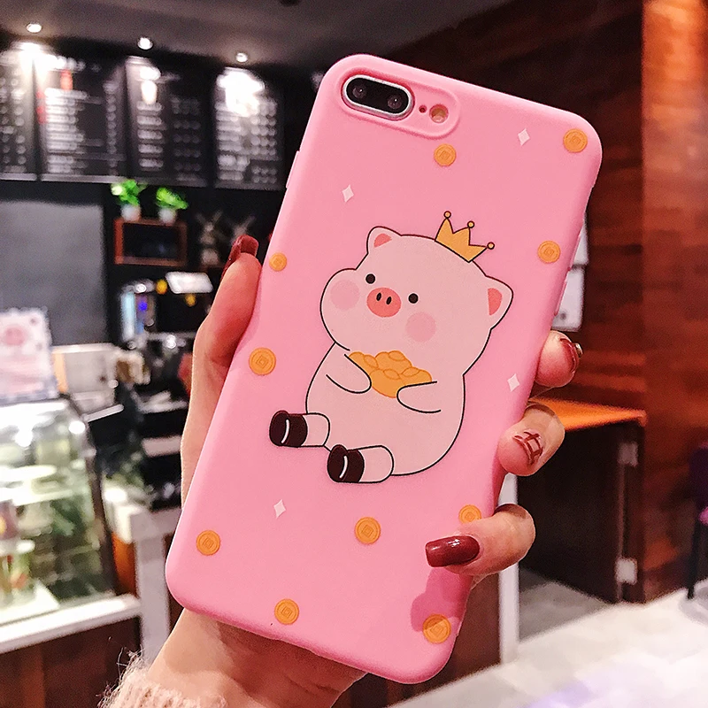 Милый чехол для телефона с мультяшной Свинкой для iphone X XS чехол для MAX XR для iphone 6 6s 7 8 plus чехол Модный Забавный нос ТПУ мягкий чехол s Fundas