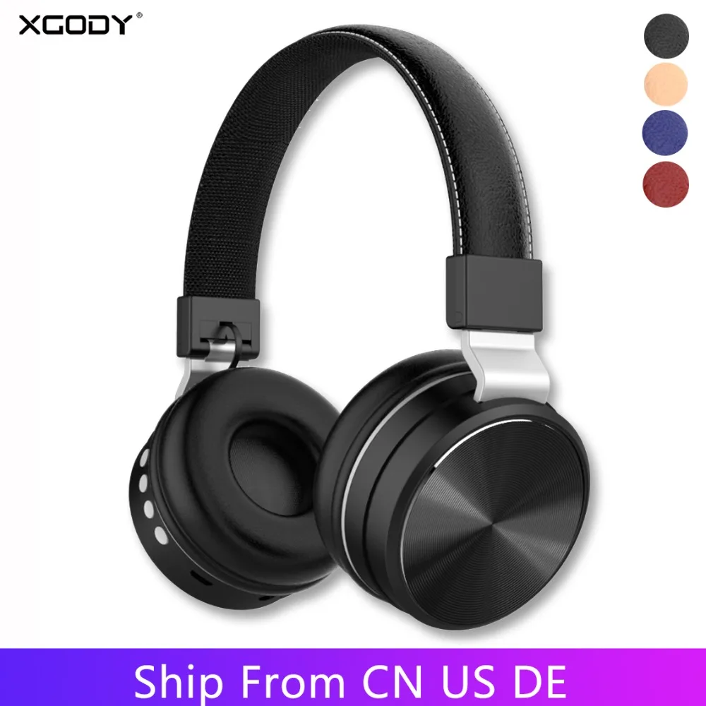 XGODY B006 Беспроводной наушники Bluetooth 4 2 за ухо игровой гарнитура с AUX кабель для ПК