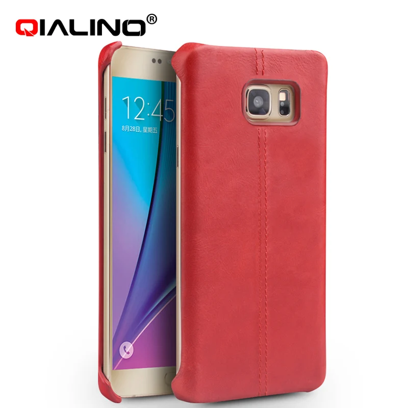 Оригинальный кожаный чехол для Samsung Note 5 N920 QIALINO из натуральной телячьей кожи