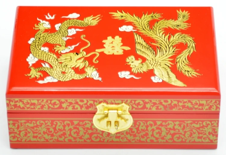 PingYao Shanxi китай ручной светильник лаковые китайские лаковые ювелирные изделия коробка чехол для хранения традиционные деревянные ремесла свадебный Декор