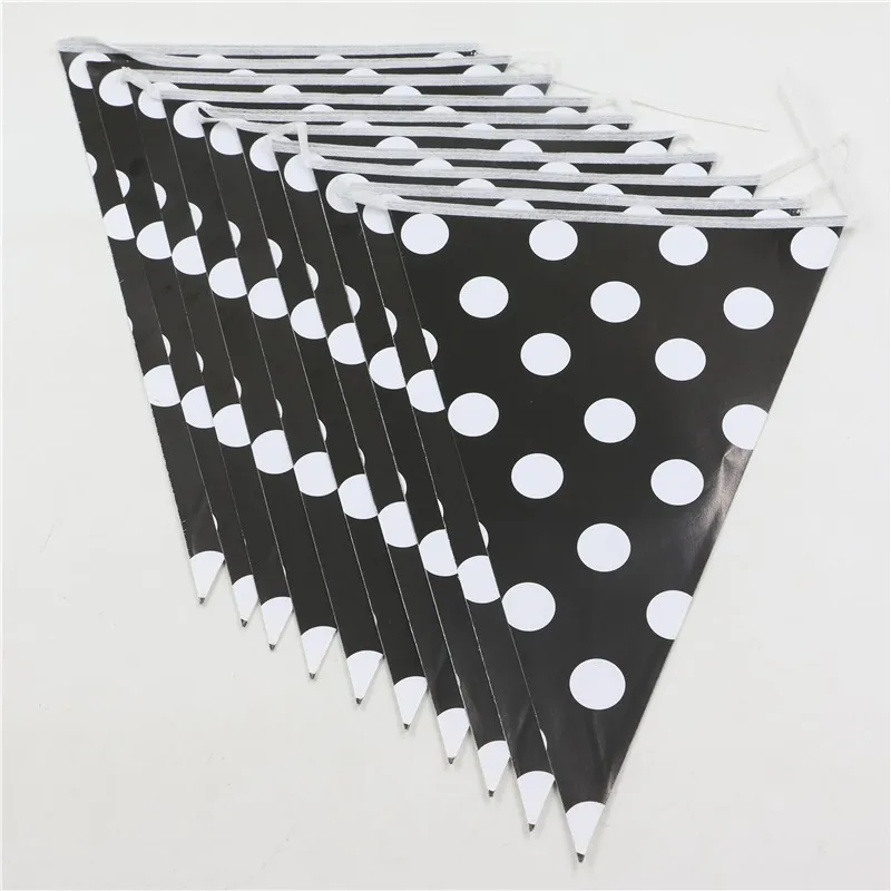 Вечеринок 1 комплект 2.5 м черный в горошек тематическая вечеринка Дети Девочка