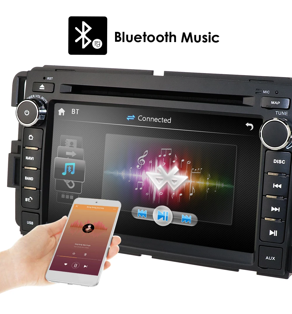 Для GMC Sierra 1500 2500HD 3500HD автомобильный Радио dvd-плеер gps навигация подходит для GMC Yukon Sierra Chevrolet Chevy Tahoe Suburban CAMMAP
