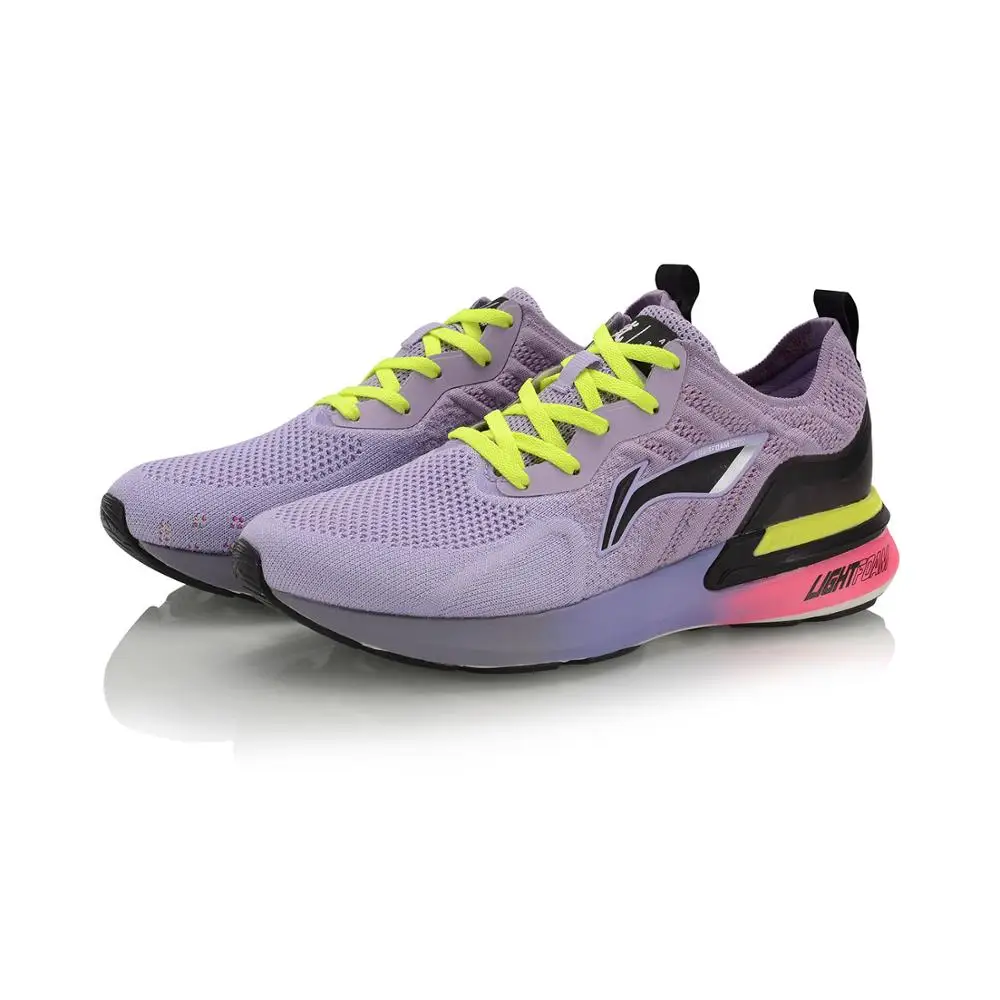Li-Ning Для женщин Араши удобные кроссовки для бега; подойдет как для повседневной носки, так дышащие колготки в сеточку и принтом светильник поролоновой подкладкой ноская Спортивная обувь Кроссовки ARHP214 XYP932