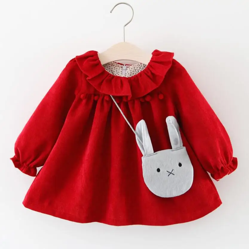 2018 осень новорожденных девочек принцесса оборками платье платья для детского