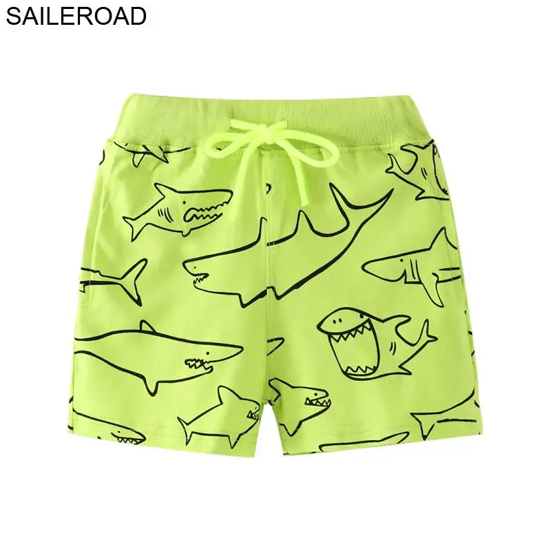 6035 same picture SAILEROAD/шорты с вышивкой динозавра для мальчиков, одежда для мальчиков 7 лет, детские шорты хлопок, 21 стиль, летние детские штаны для отдыха - Цвет: 6035 same picture