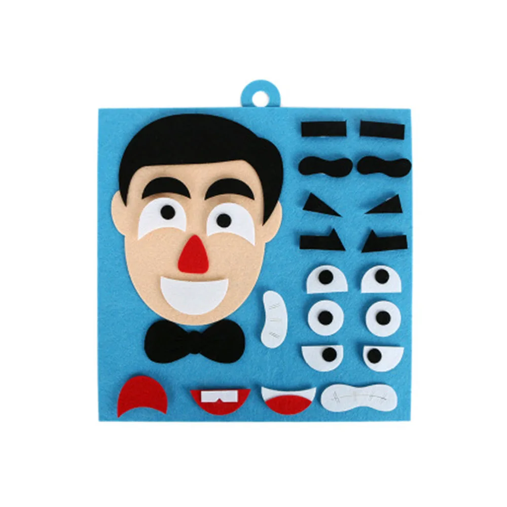 Креативный Детский пазл для раннего образования папы мамы семьи лица материал DIY