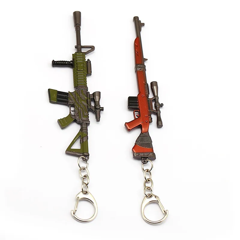 Боевой королевская игра крепость брелок 12 см пистолет AK47 металлический для