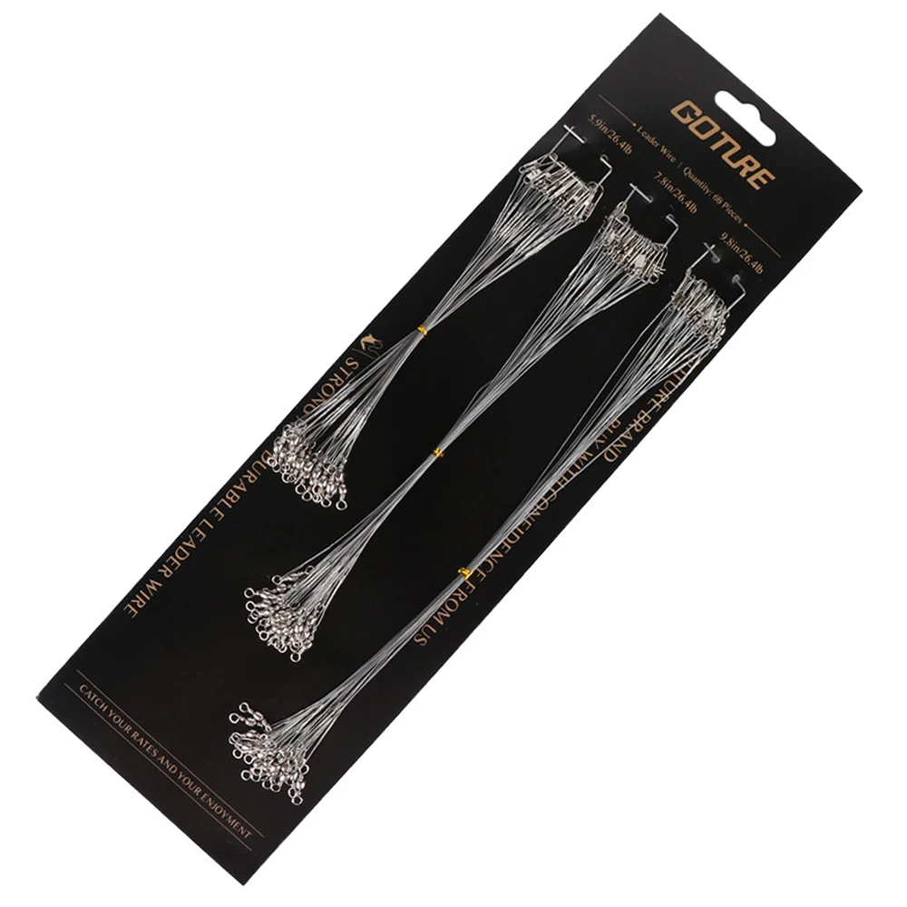 Штоф 60 шт./лот анти-укус твердая нержавеющая сталь следов проволочный вдеватель