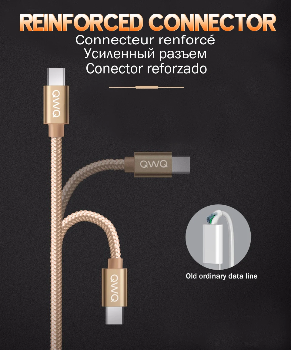 Кабель usb type-C для быстрой зарядки кабель USB type-C для samsung A50 S9 S8 Note 9 8 huawei Xiaomi Redmi Note 7 mi9 USB C шнур для передачи данных