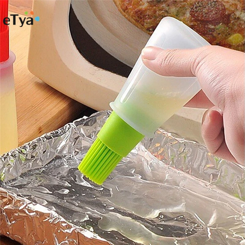 1 шт. гриль кисточки для бутылок с маслом силиконовая жидкое масло ручка торт кисточка для масла, хлеба, выпечки барбекю кисточка для смазывания кухонной утвари