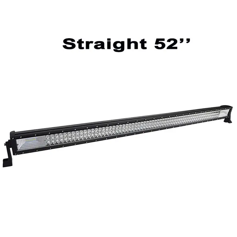 52inch 675w 22 32 42 52 дюймов 7D светодиодный светильник для внедорожников 4x4 комбинированный луч светодиодный рабочий светильник 12 в 24 В Трактор Лодка внедорожник ATV 4WD светодиодный бар - Цвет: 52inch 675w